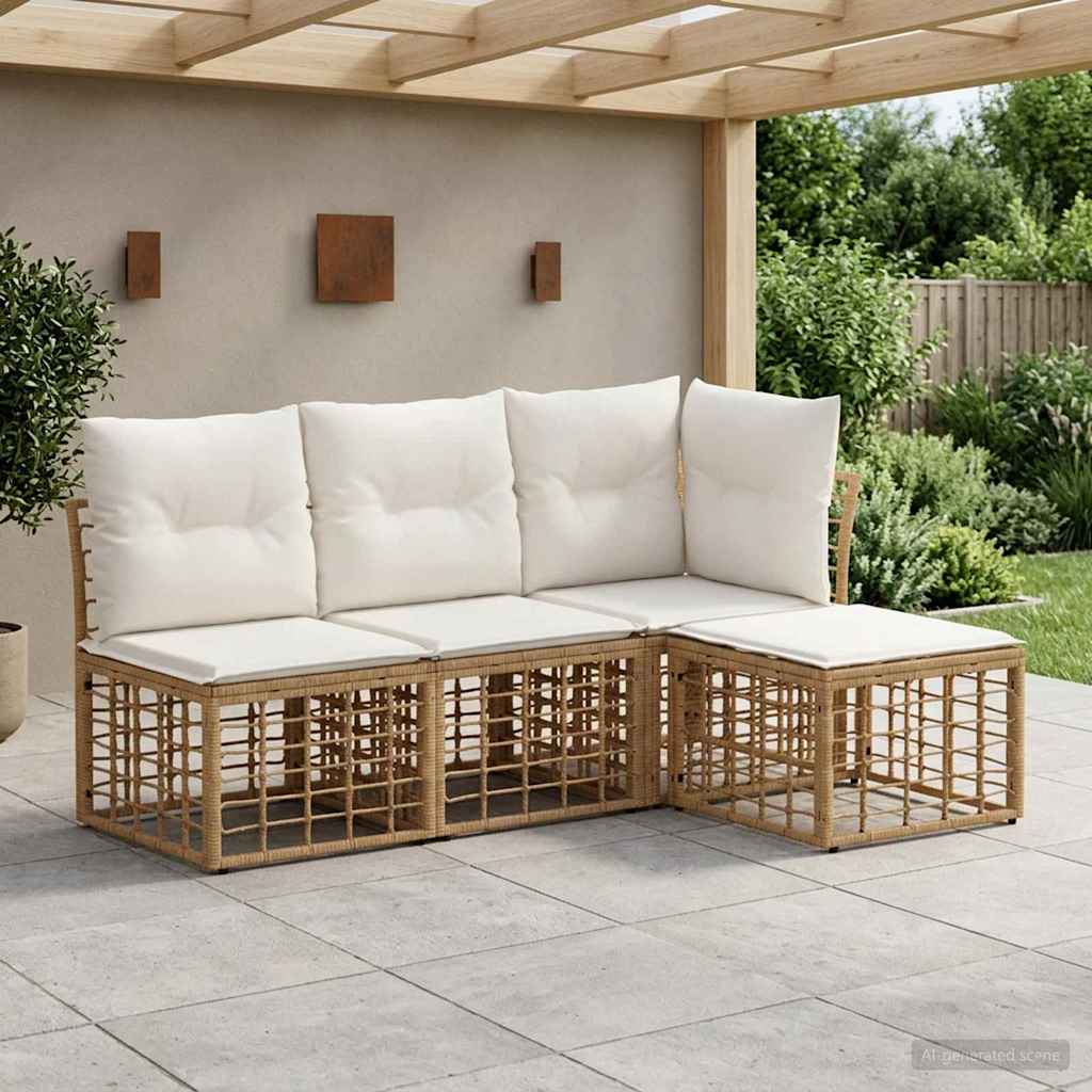 Ensemble de canapés d'extérieur Naturel Polyester - XIOS
