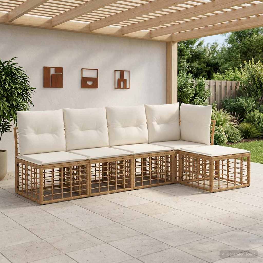 Ensemble de canapés d'extérieur Naturel Polyester - XIOS