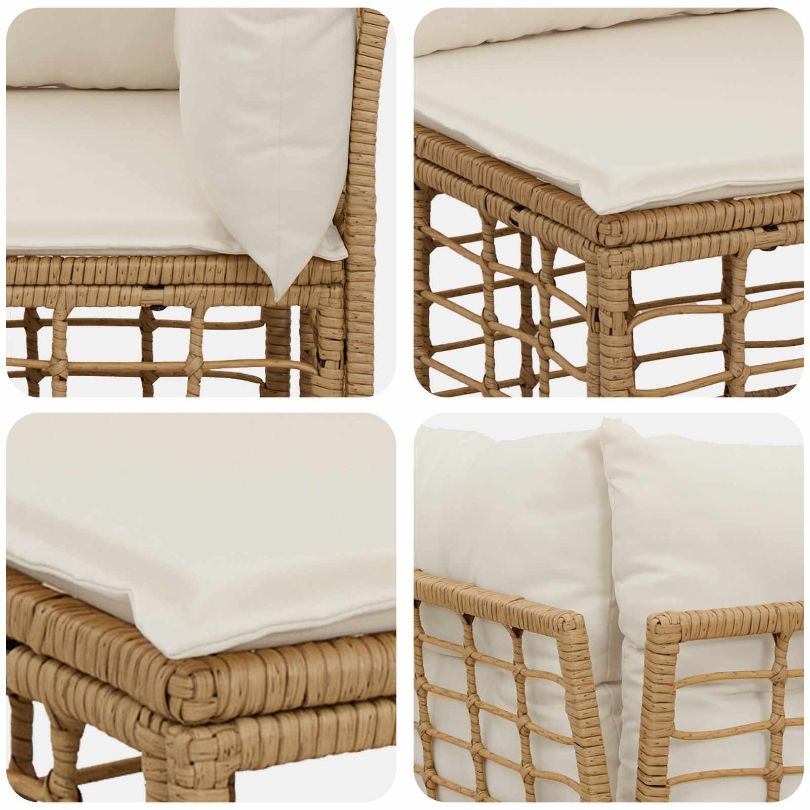 Ensemble de canapés d'extérieur Naturel Polyester - XIOS
