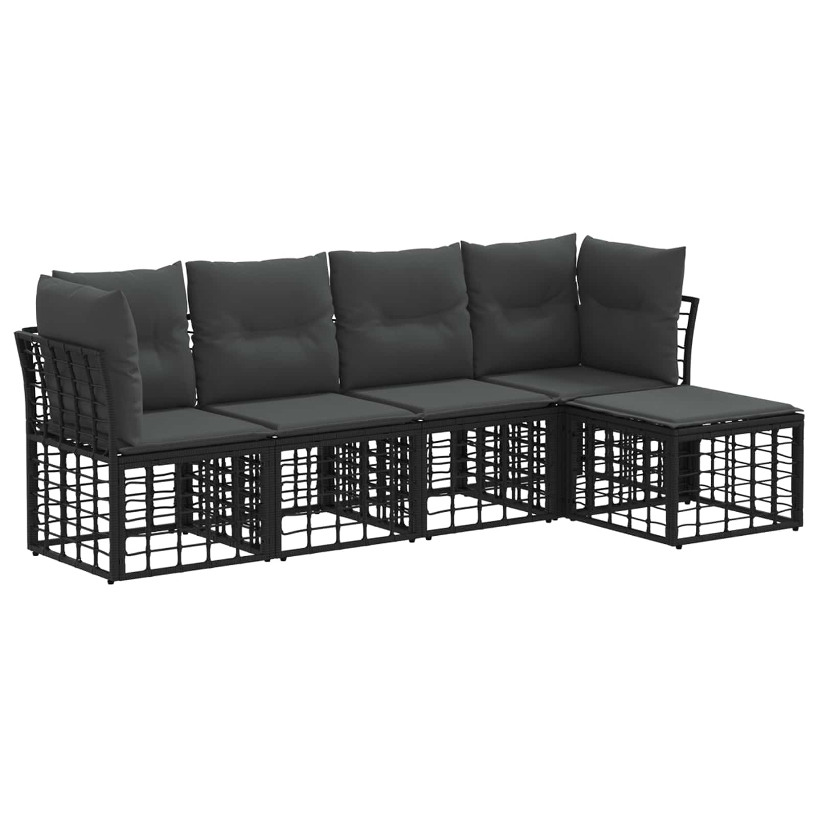 Ensemble de canapés d'extérieur Noir Polyester - XIOS