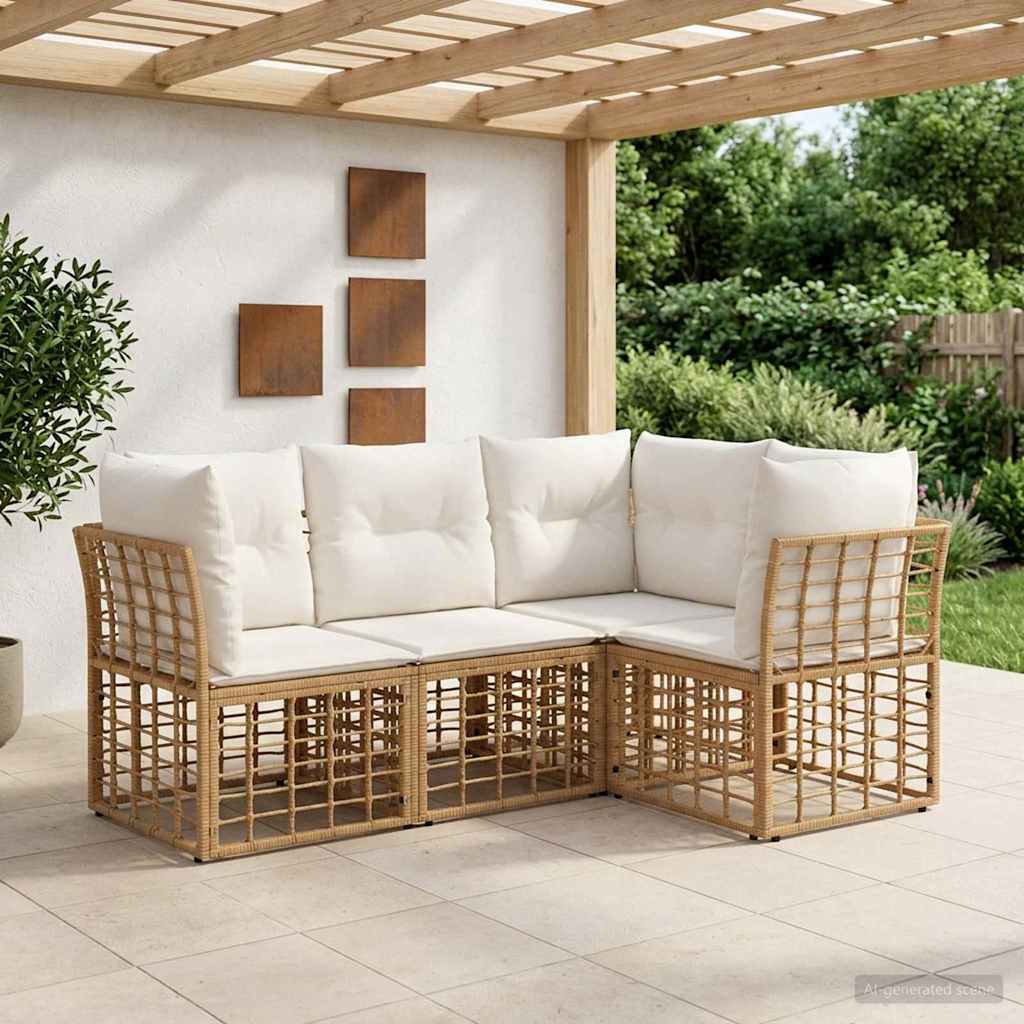 Ensemble de canapés d'extérieur Naturel Polyester - XIOS