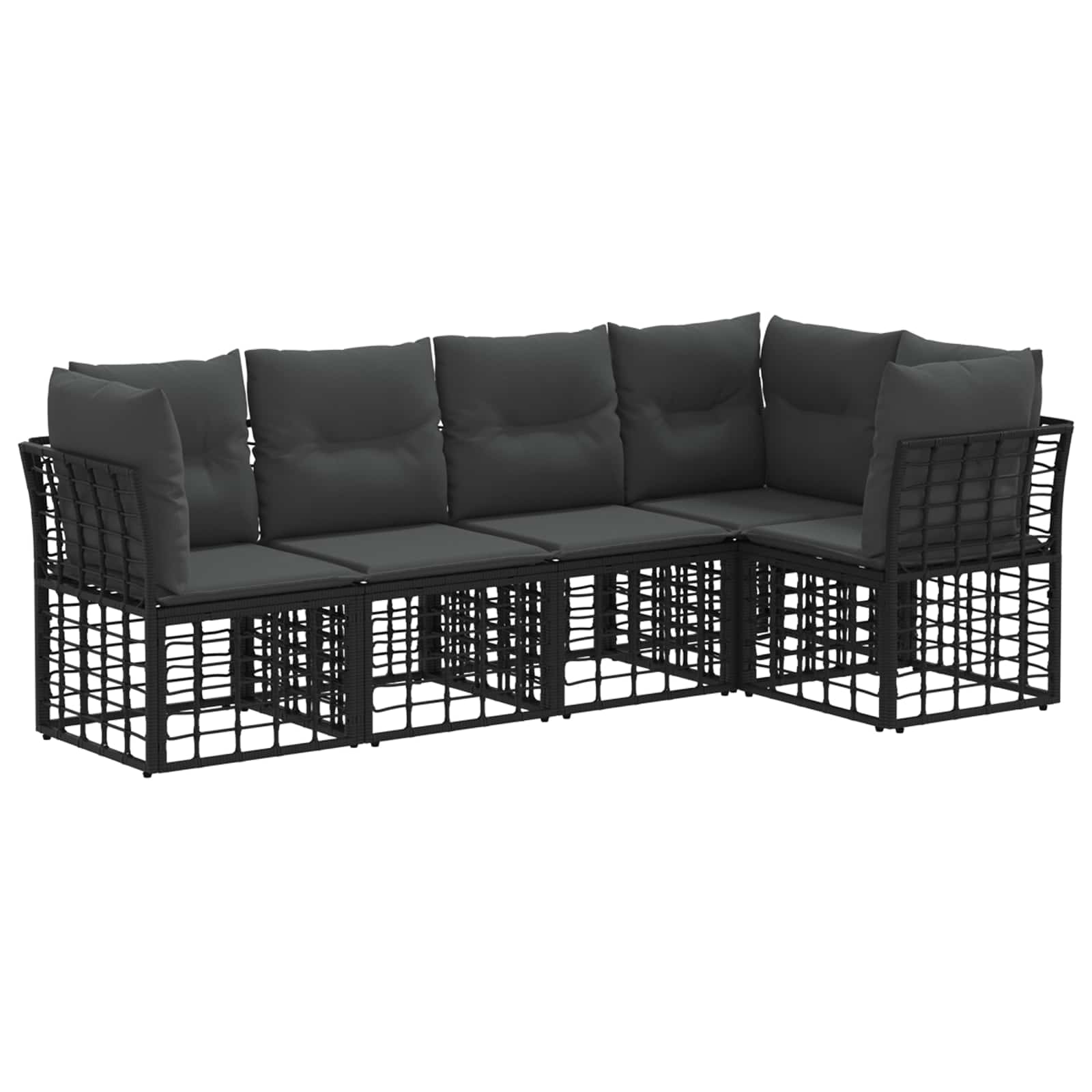 Ensemble de canapés d'extérieur Noir Polyester - XIOS