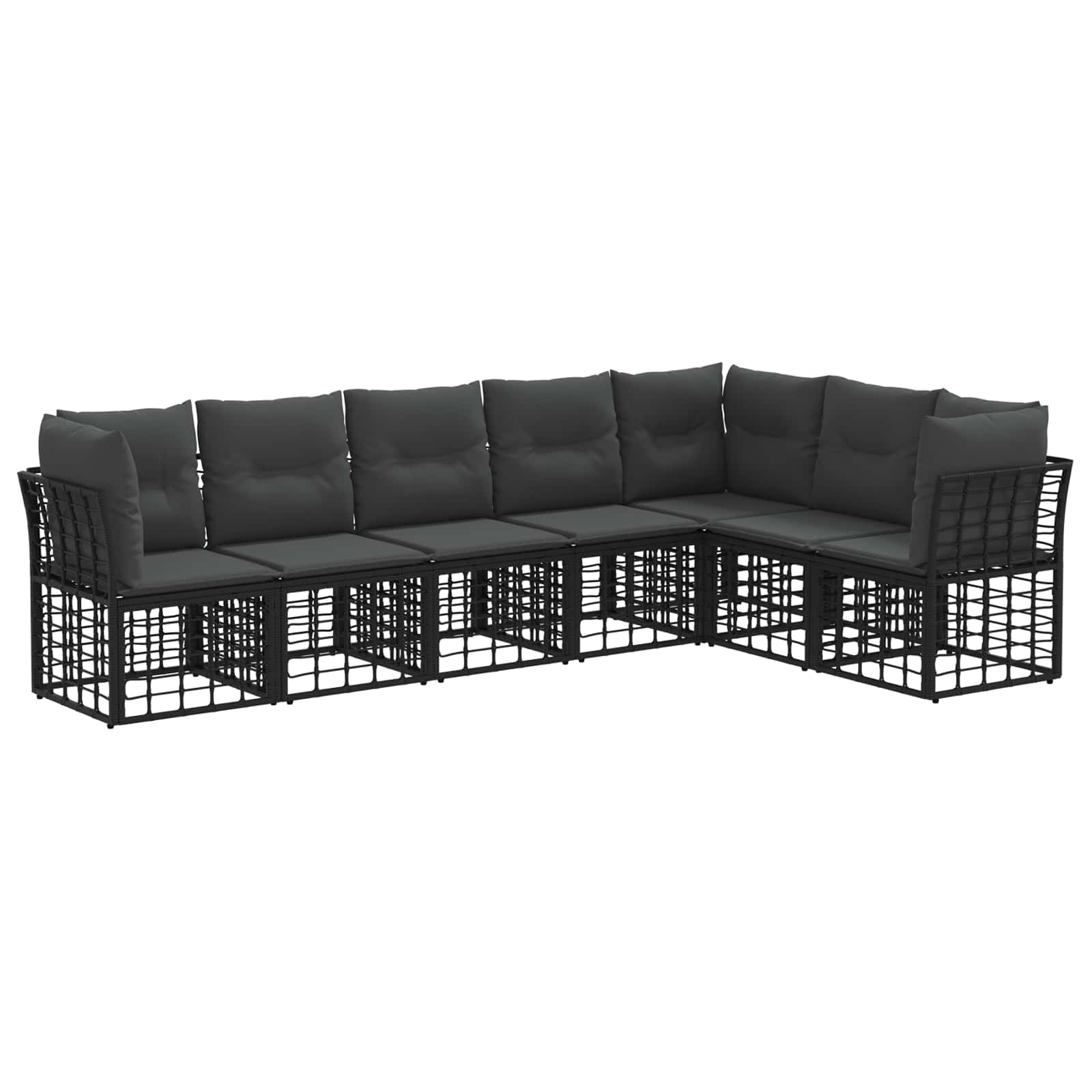 Ensemble de canapés d'extérieur Noir Polyester - XIOS
