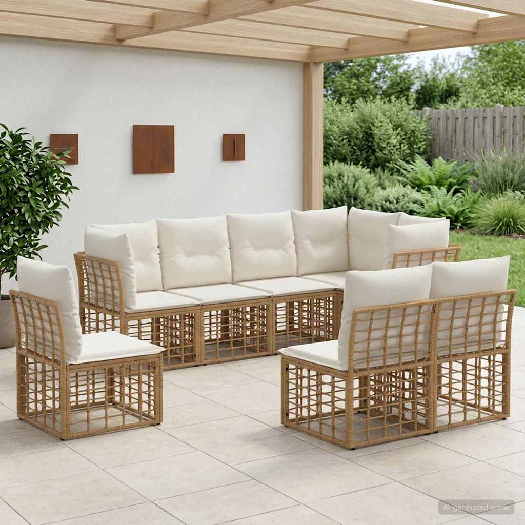 Ensemble de canapés d'extérieur Naturel Polyester - XIOS