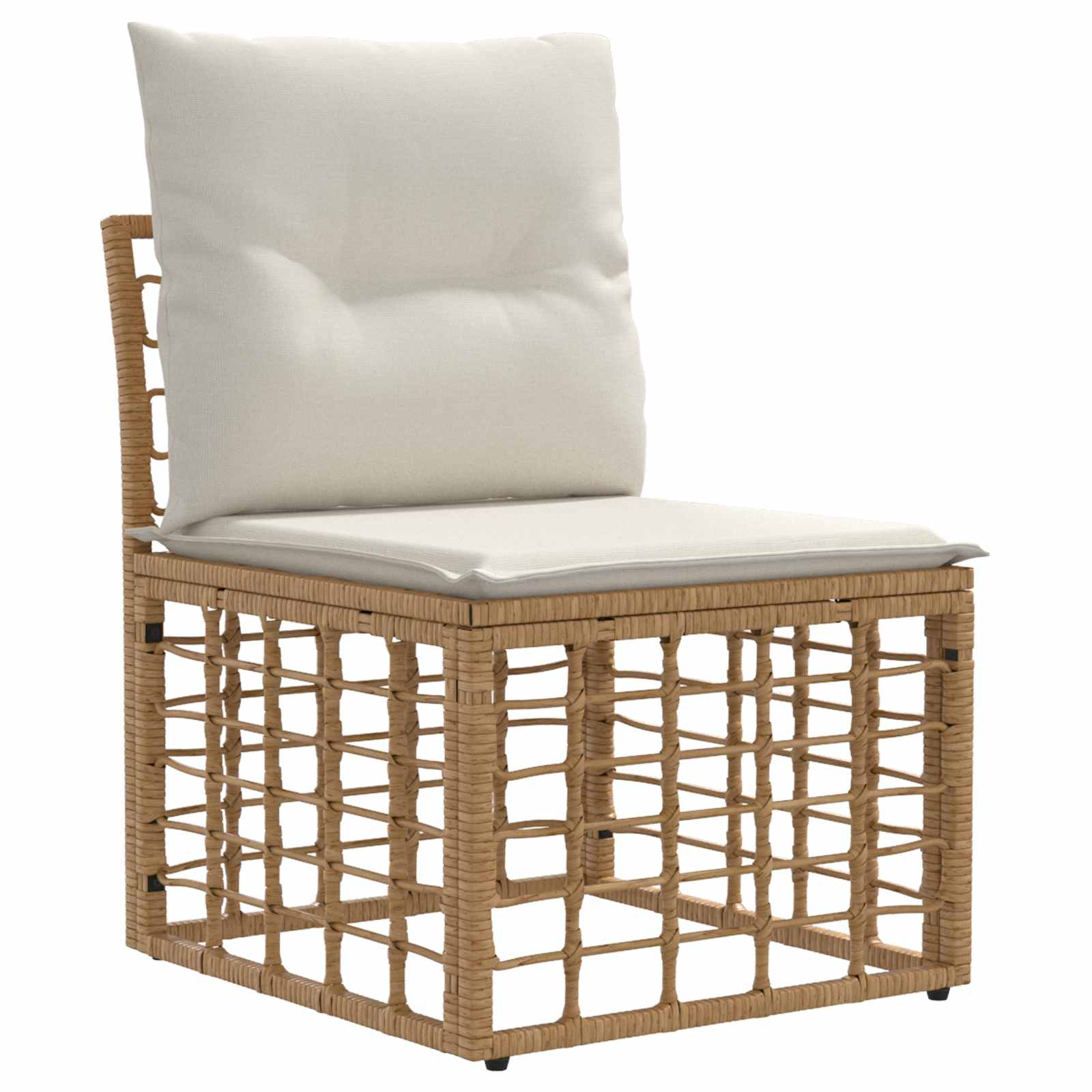 Ensemble de canapés d'extérieur 9 pcs Blanc Naturel et Crème - XIOS