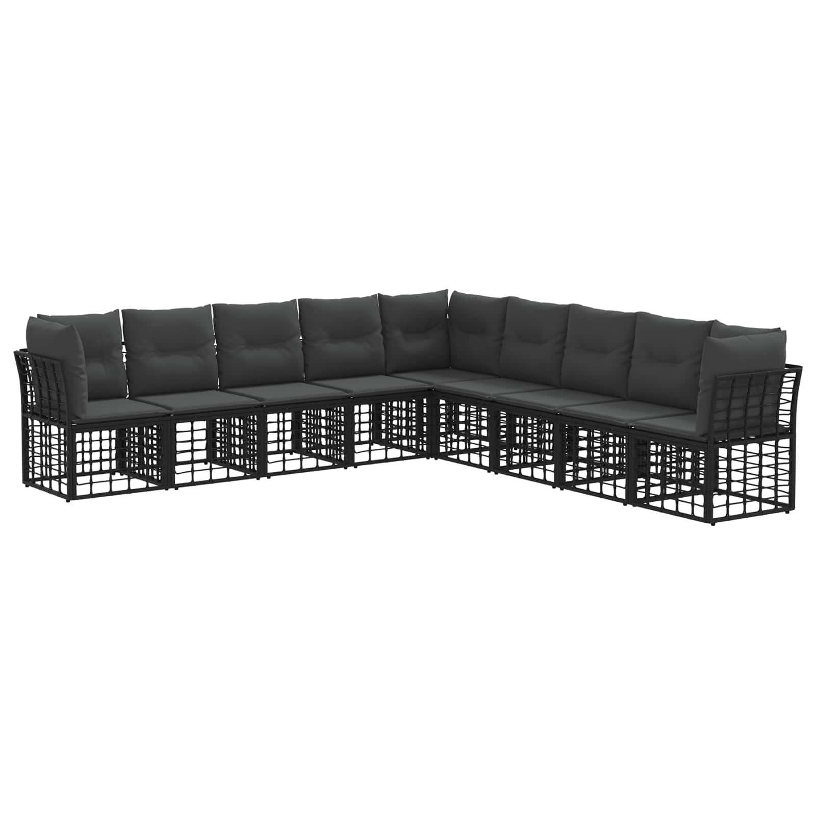 Ensemble de canapés d'extérieur Noir Polyester - XIOS