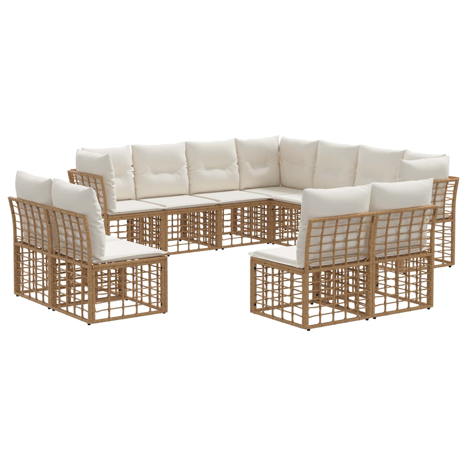 Ensemble de canapés d'extérieur Naturel Polyester - XIOS