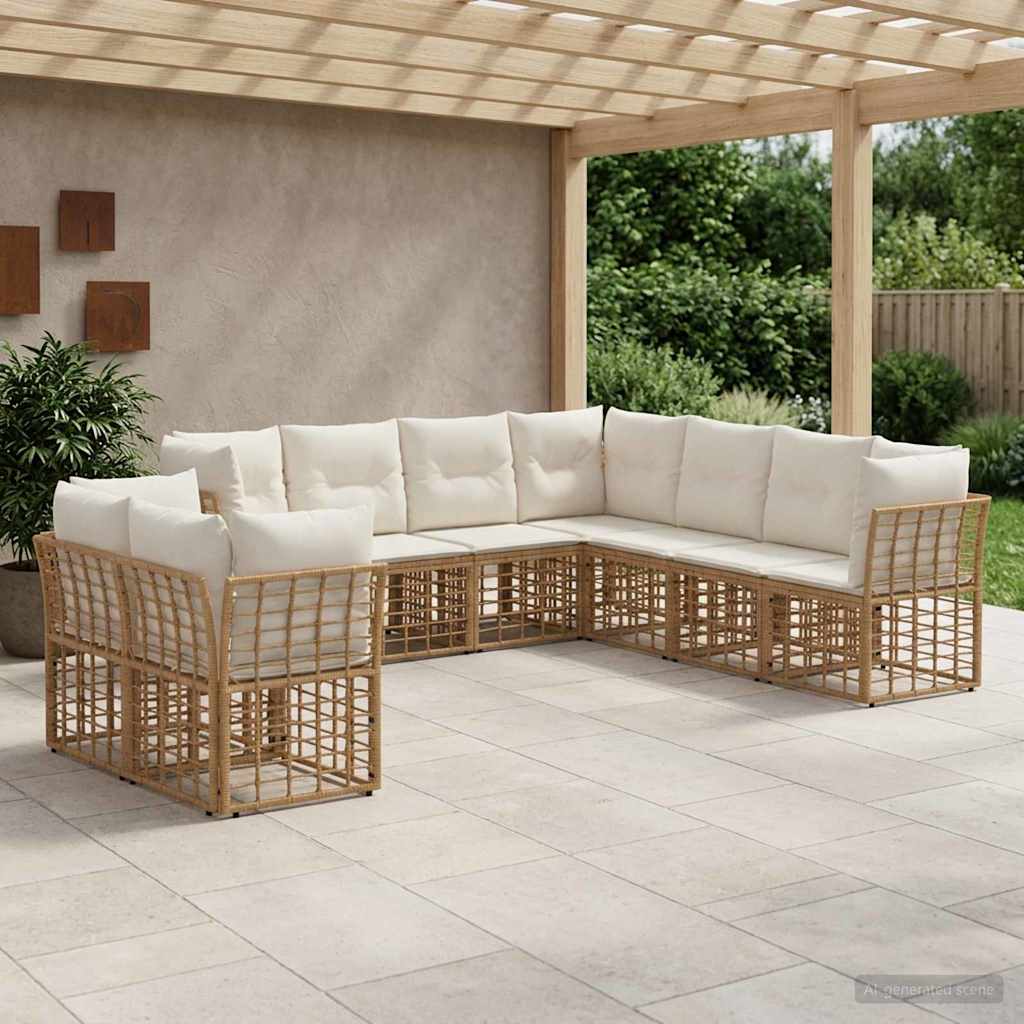 Ensemble de canapés d'extérieur Naturel Polyester - XIOS
