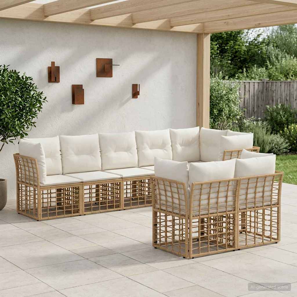 Ensemble de canapés d'extérieur Naturel Polyester - XIOS