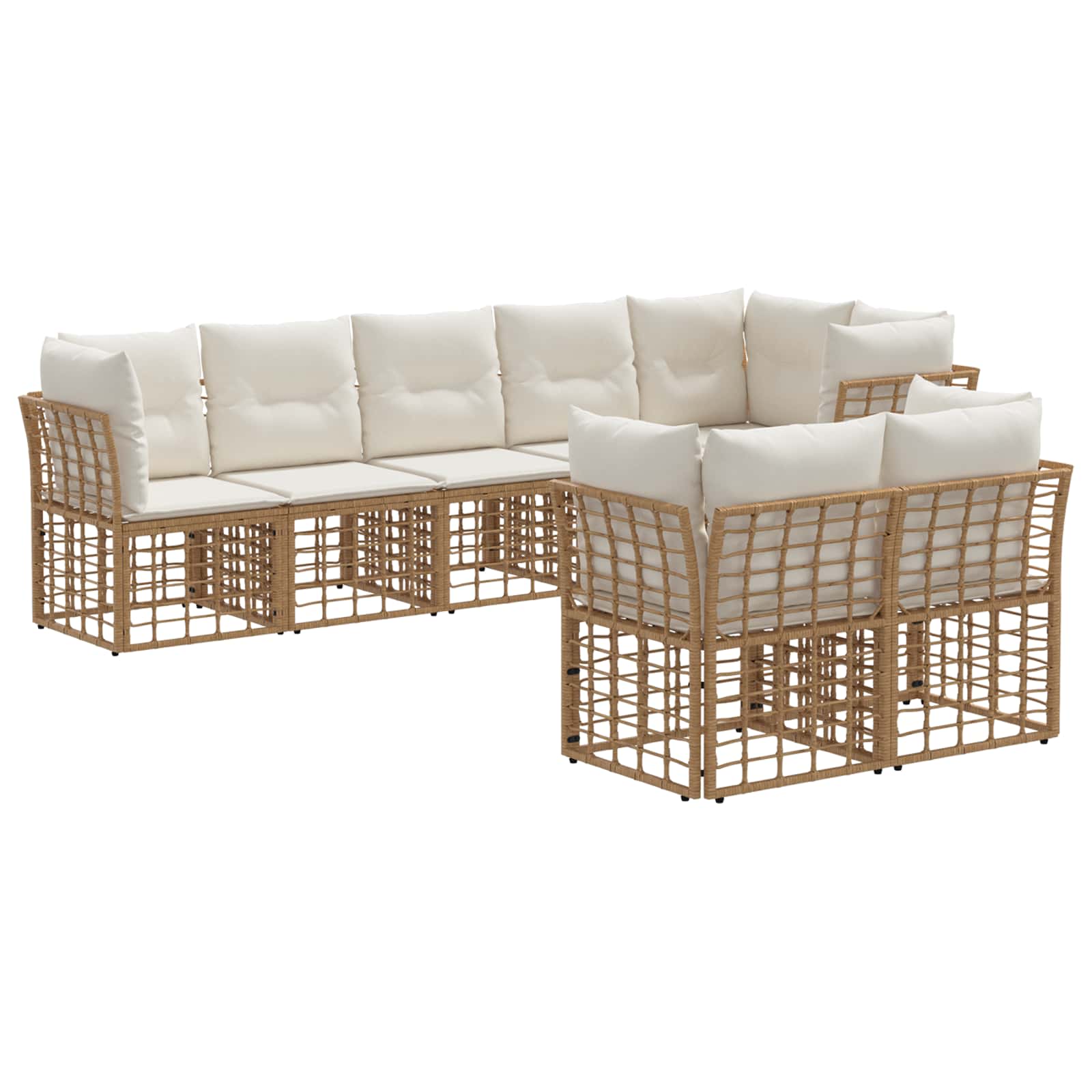 Ensemble de canapés d'extérieur Naturel Polyester - XIOS