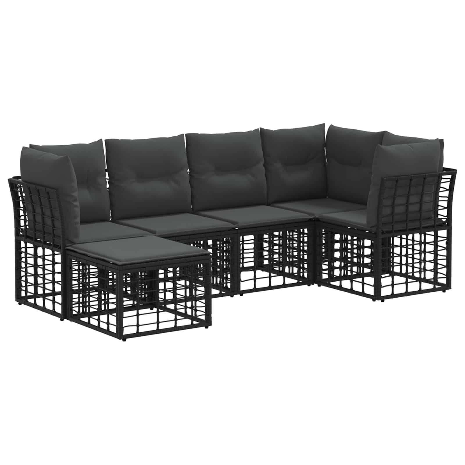 Ensemble de canapés d'extérieur Noir Polyester - XIOS