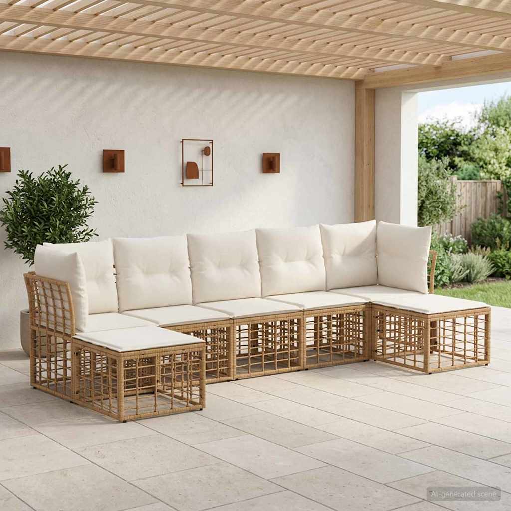 Ensemble de canapés d'extérieur Naturel Polyester - XIOS