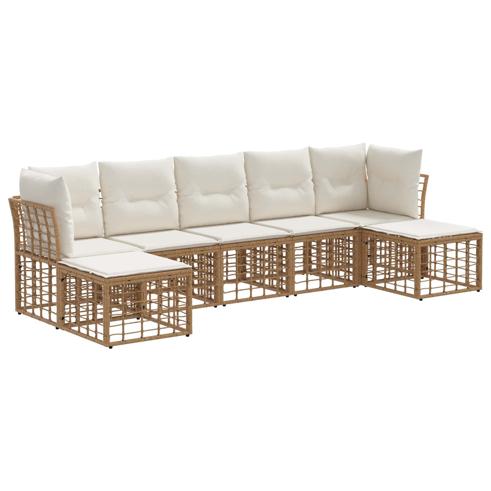 Ensemble de canapés d'extérieur Naturel Polyester - XIOS