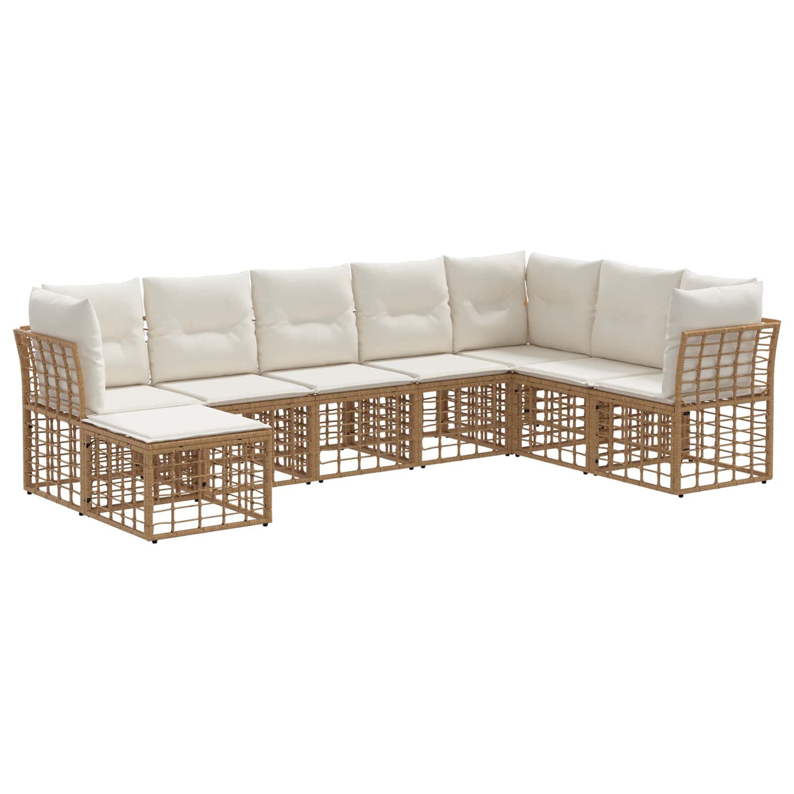 Ensemble de canapés d'extérieur Naturel Polyester - XIOS