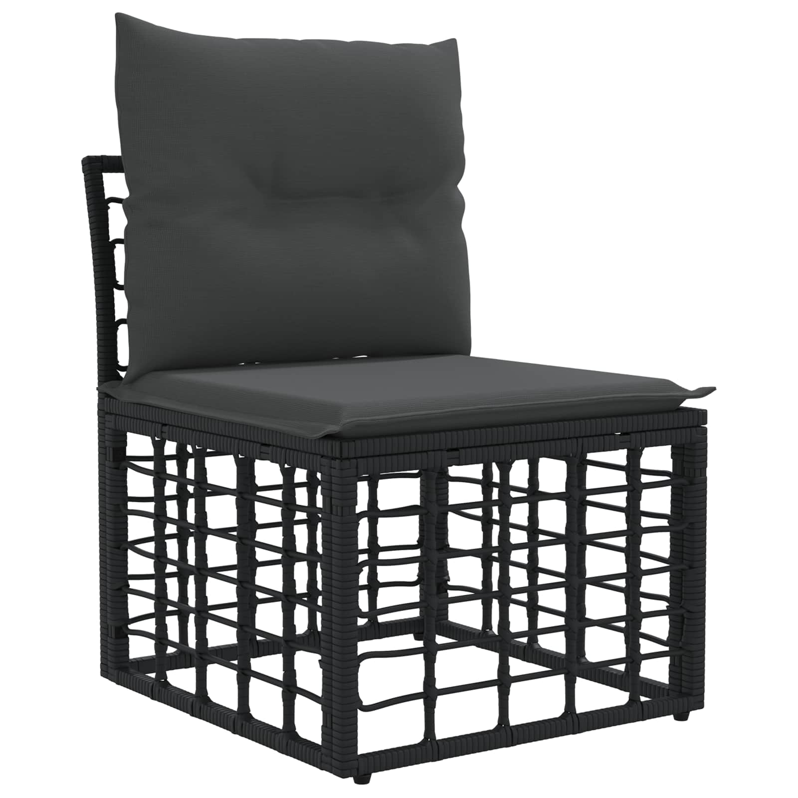 Ensemble de canapés d'extérieur 9 pcs Noir et Gris foncé - XIOS