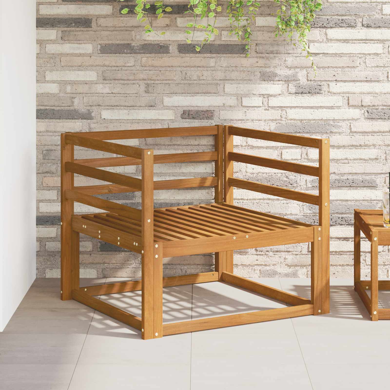 Sofa de milieu extérieur Bois d'Acacia Massif Naturel - XIOS
