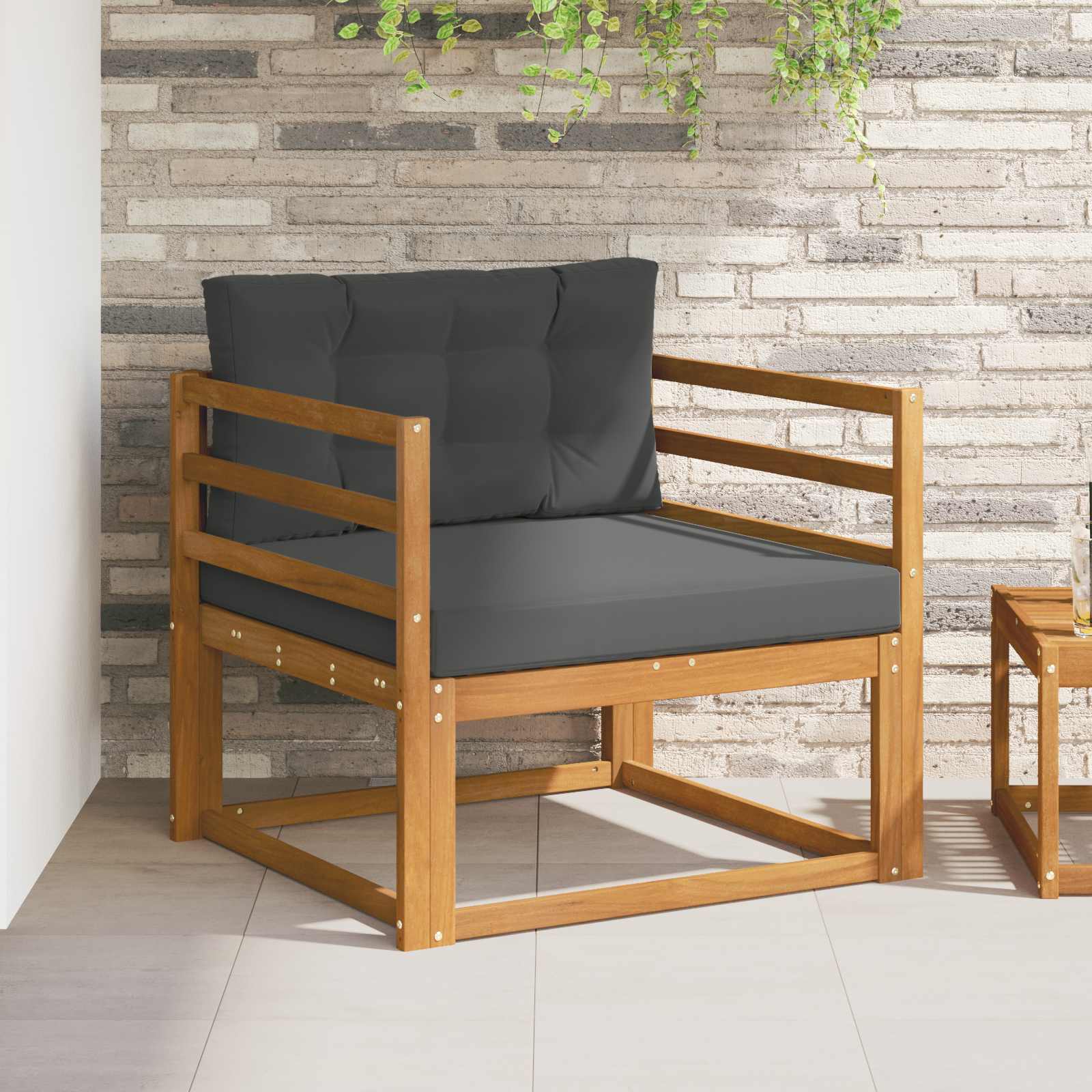 Sofa de milieu extérieur Bois d'Acacia Massif Naturel - XIOS