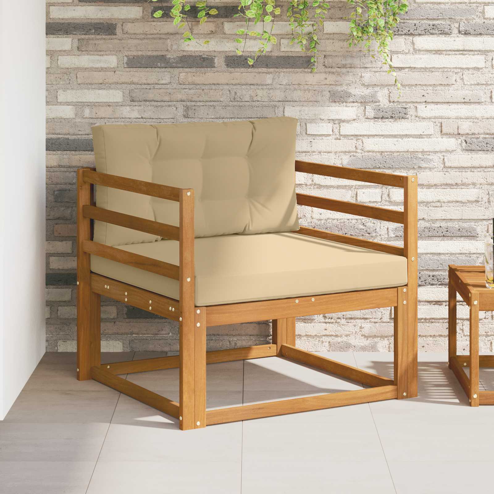 Sofa de milieu extérieur Bois d'Acacia Massif Naturel - XIOS