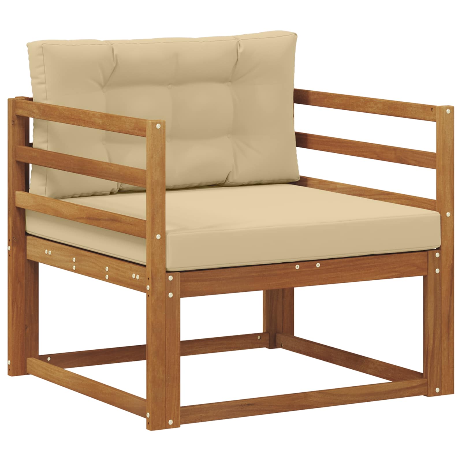 Sofa de milieu extérieur Bois d'Acacia Massif Naturel - XIOS