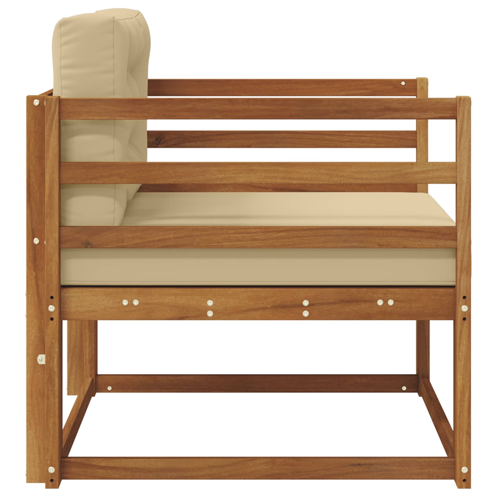 Sofa de milieu extérieur Bois d'Acacia Massif Naturel - XIOS