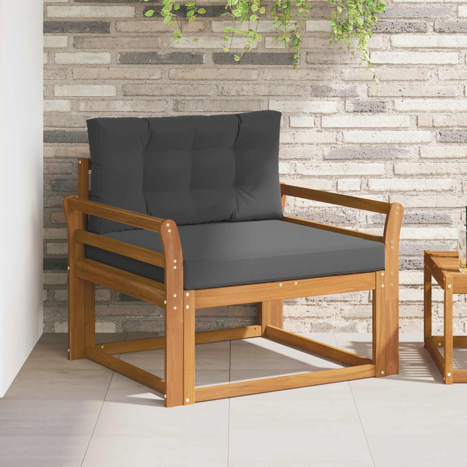 Sofa de milieu extérieur Bois d'Acacia Massif Naturel - XIOS