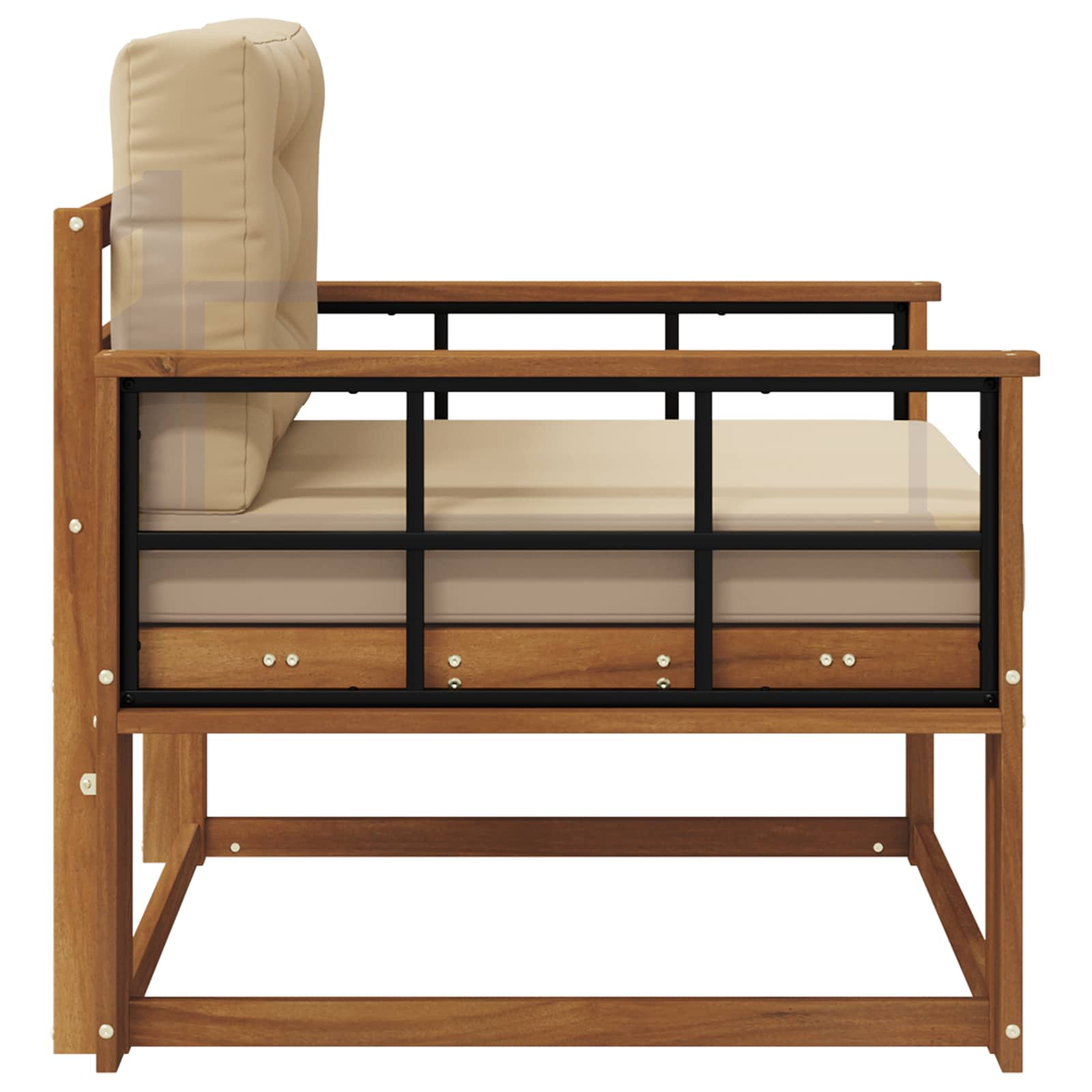 Sofa de milieu extérieur Bois d'Acacia Massif Naturel - XIOS