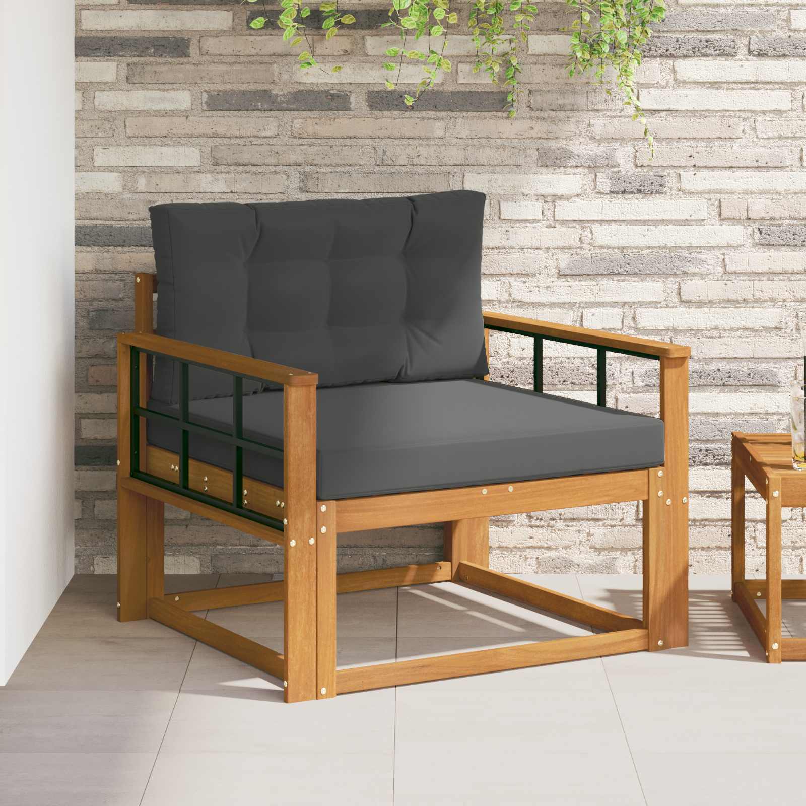 Sofa de milieu extérieur Bois d'Acacia Massif Naturel - XIOS