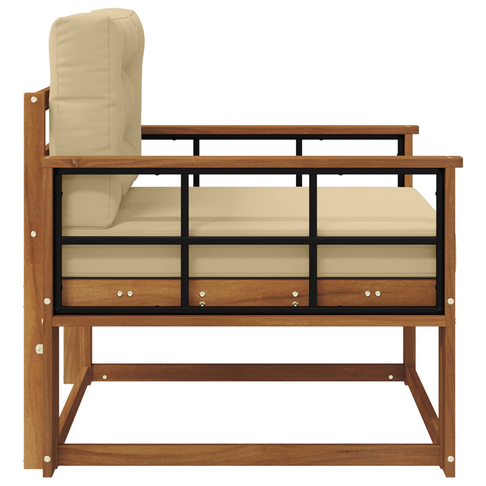 Sofa de milieu extérieur Bois d'Acacia Massif Naturel - XIOS