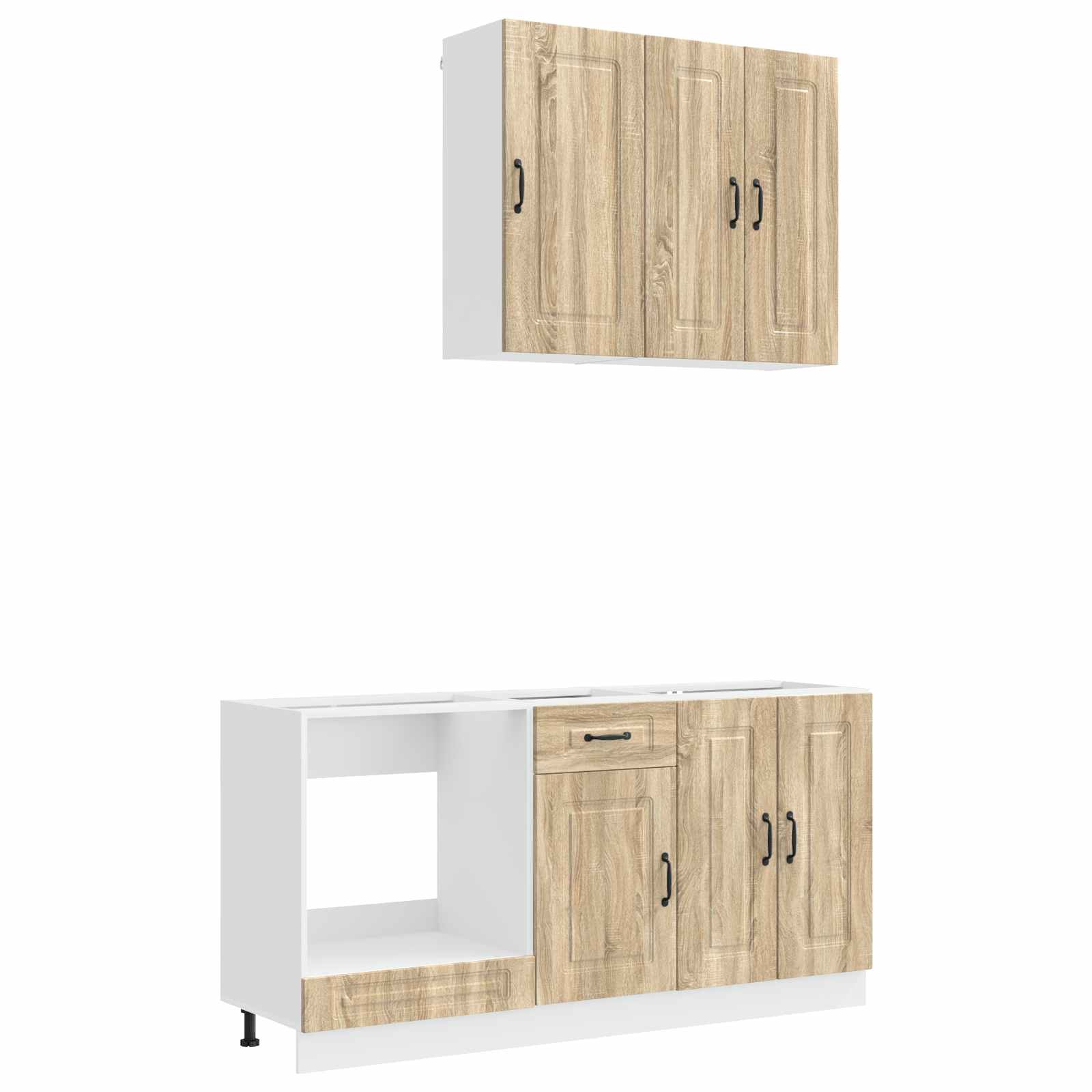 Unité de cuisine KALMAR 5 pc Chêne Sonoma Bois d'ingénierie - XIOS