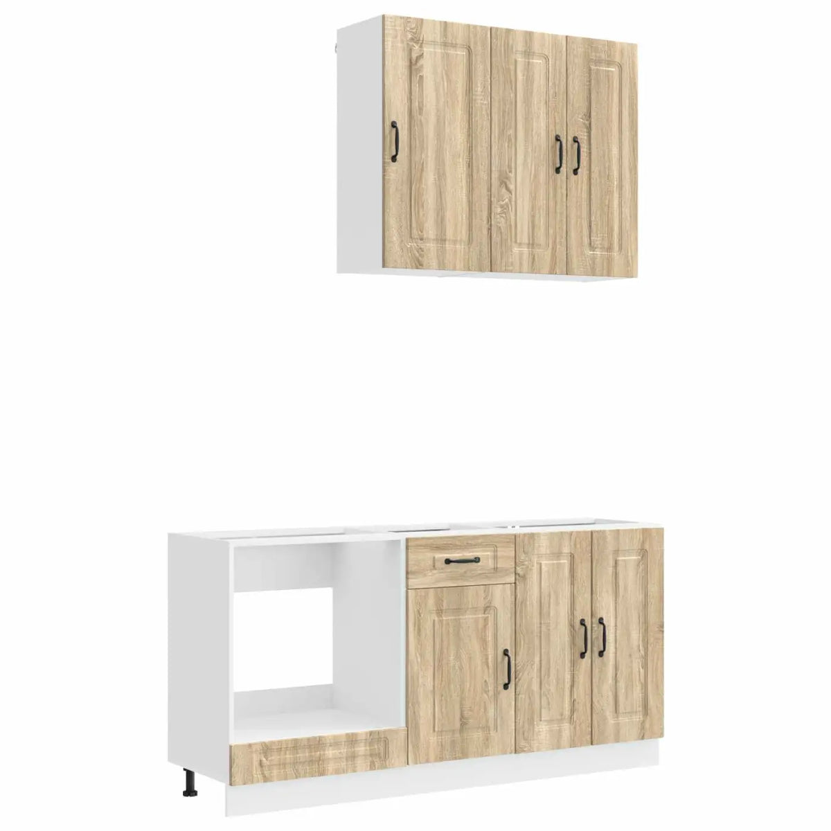 Unité de cuisine KALMAR 5 pc Chêne Sonoma Bois d’ingénierie - XIOS