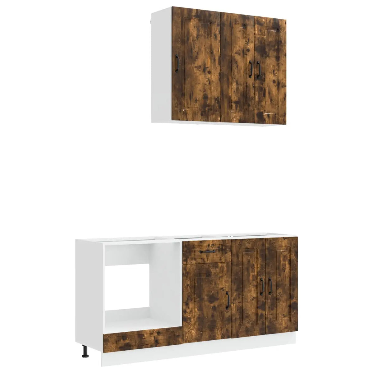 Unité de cuisine KALMAR 5 pc Chêne fumé Bois d’ingénierie - XIOS