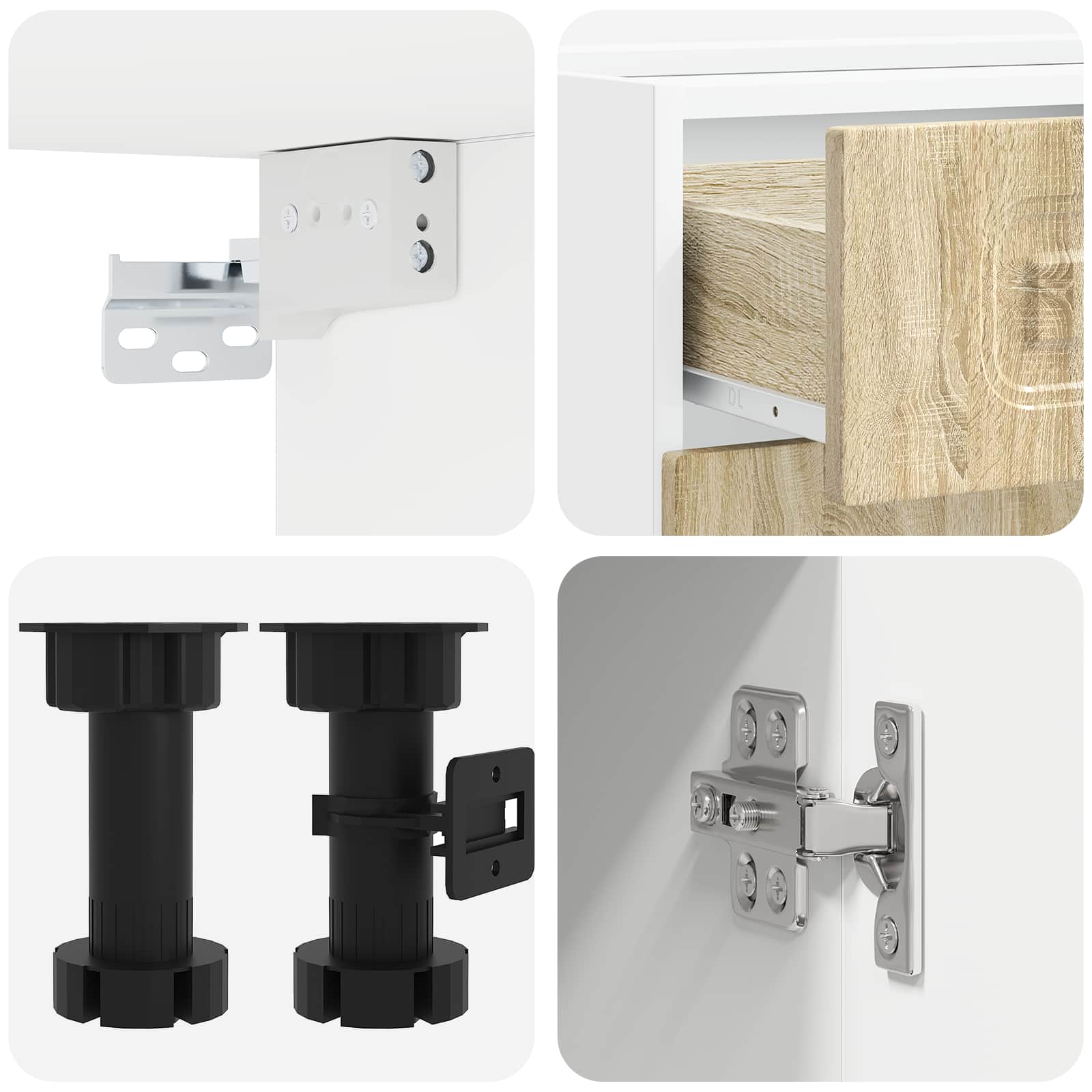 Unité de cuisine KALMAR 5 pc Chêne Sonoma Bois d'ingénierie - XIOS