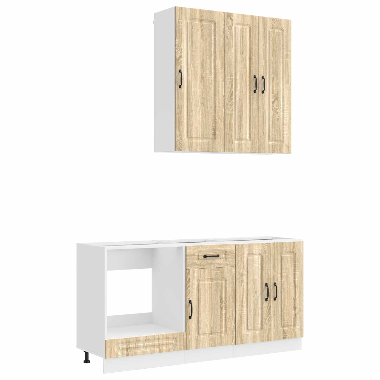 Unité de cuisine KALMAR 5 pc Chêne Sonoma Bois d'ingénierie - XIOS