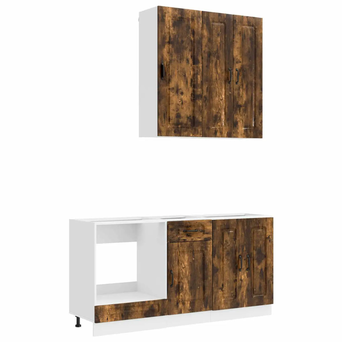 Unité de cuisine KALMAR 5 pc Chêne fumé Bois d’ingénierie - XIOS