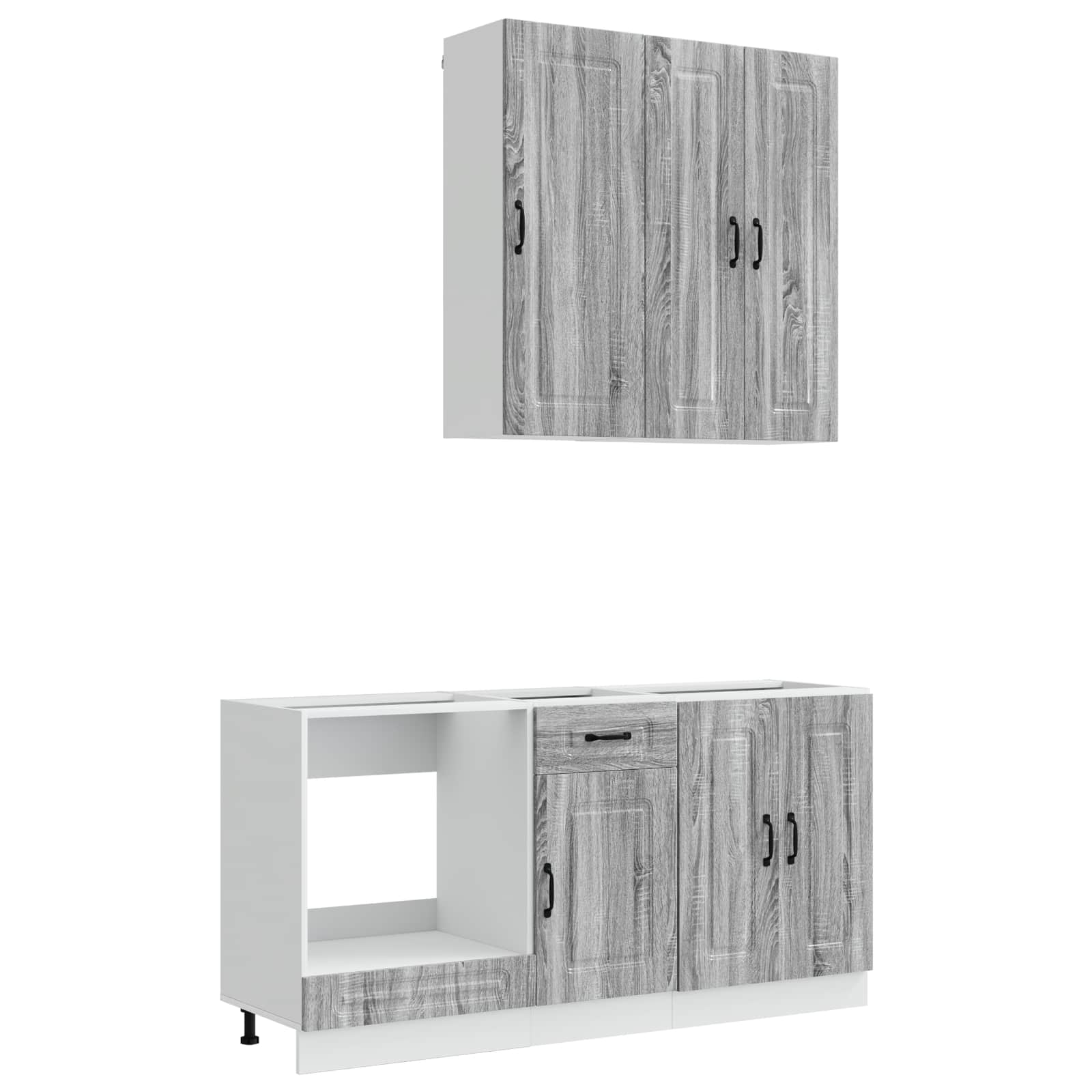 Unité de cuisine KALMAR 5 pc Sonoma gris Bois d'ingénierie