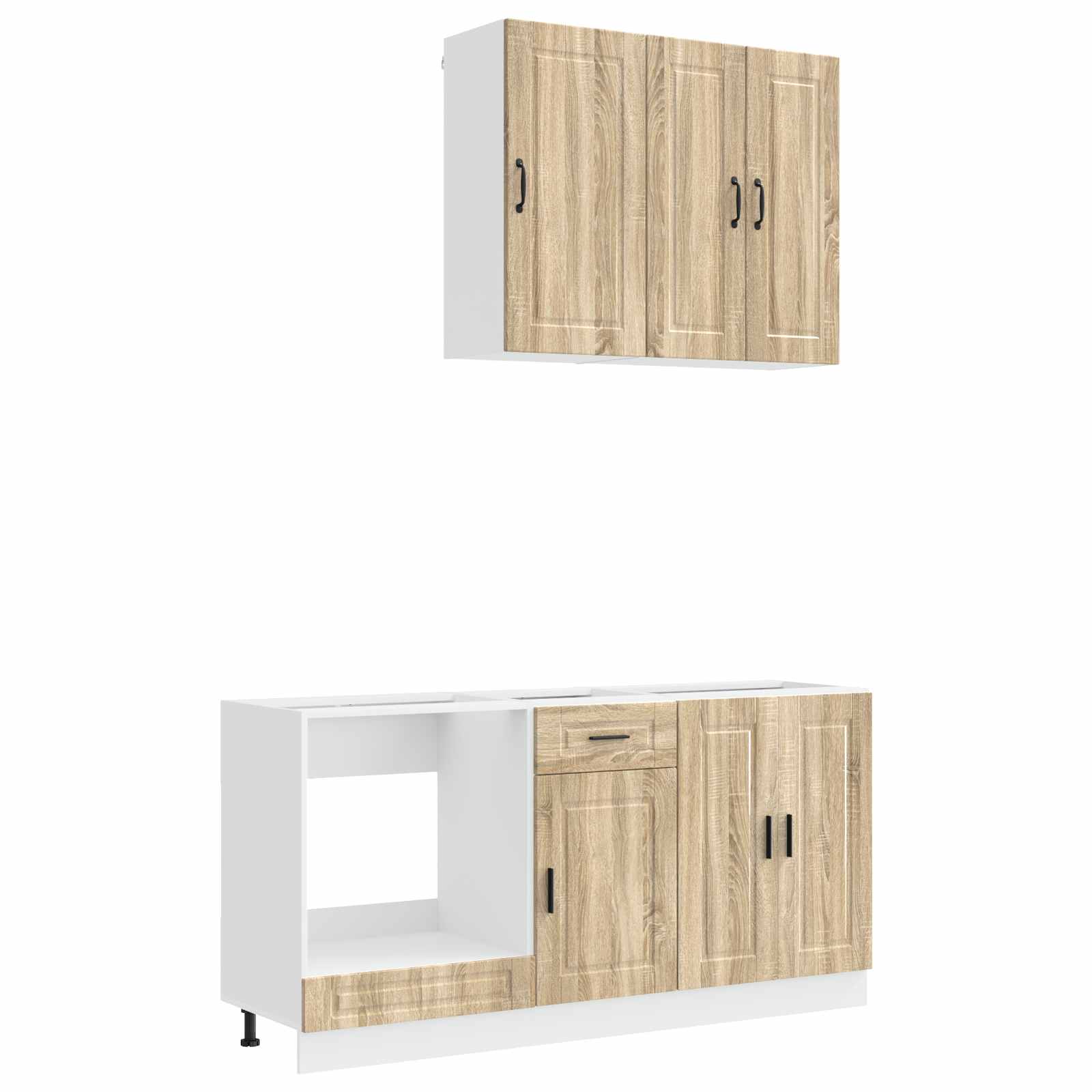 Unité de cuisine PORTO 5 pc Chêne Sonoma Bois d'ingénierie - XIOS