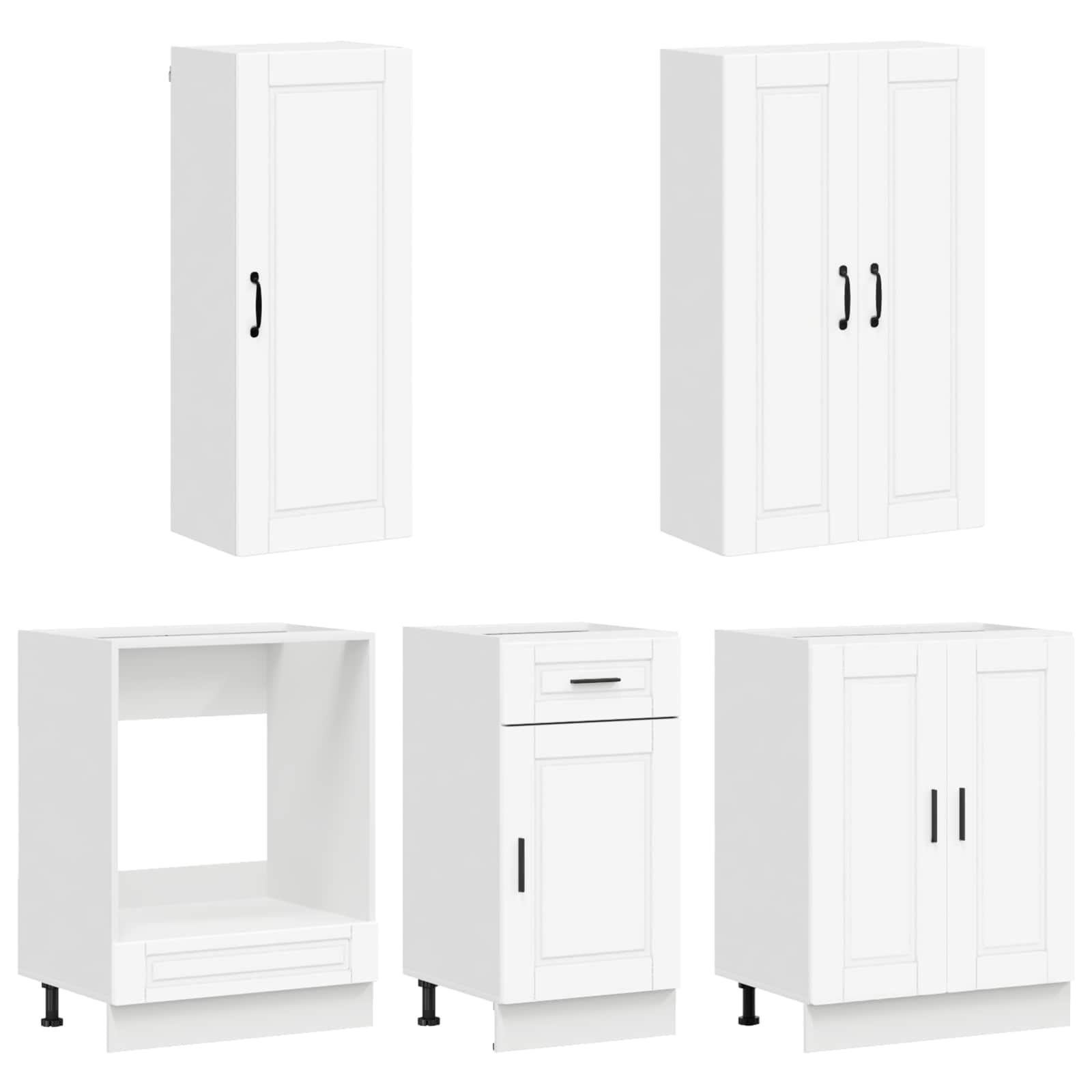 Unité de cuisine PORTO 5 pc Blanc Bois d'ingénierie - XIOS