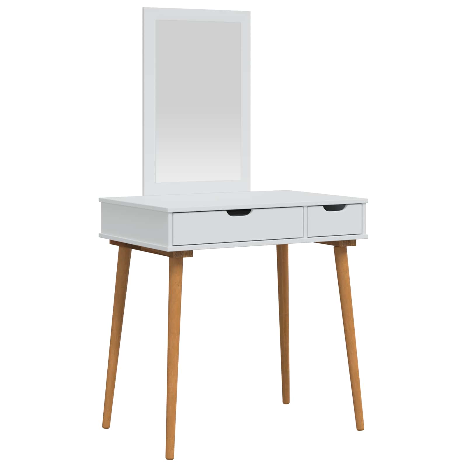 Ensemble de Coiffeuse FAUSKE 2 pcs Blanc 76 x 50 x 143 cm