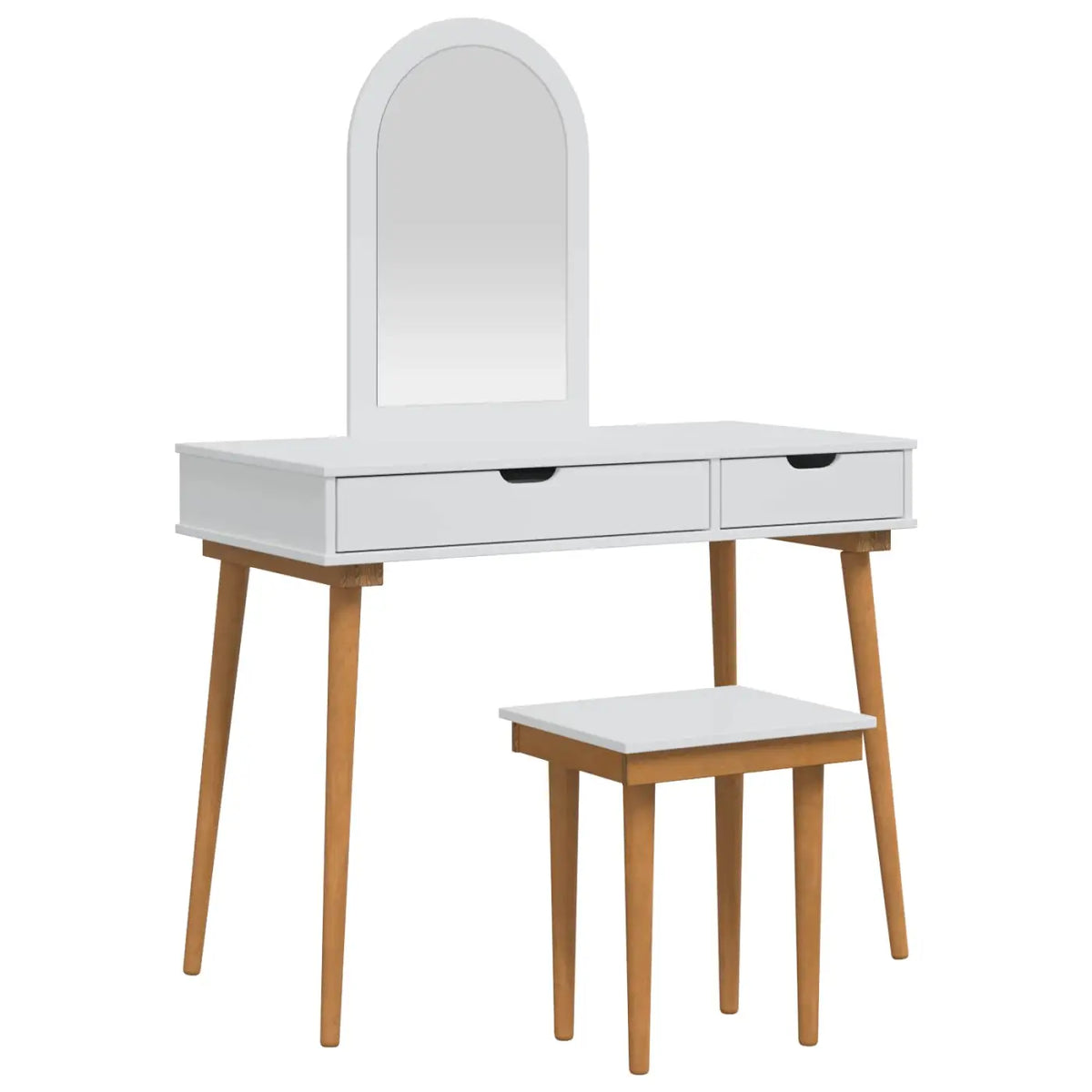 Ensemble de Coiffeuse FAUSKE 3 pc Blanc 100 x 50 x 143 cm - XIOS