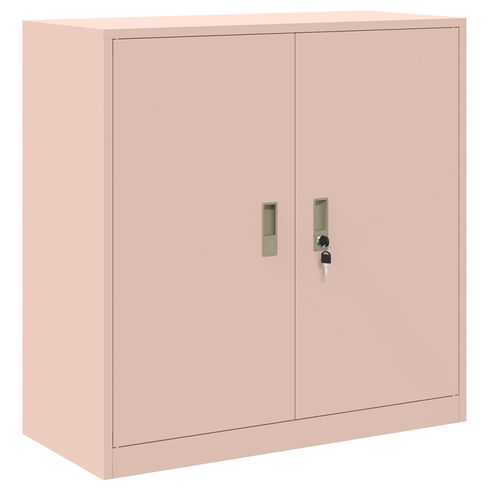 Armoire de rangement 2 pc Rose 90 x 40 x 130 cm Acier