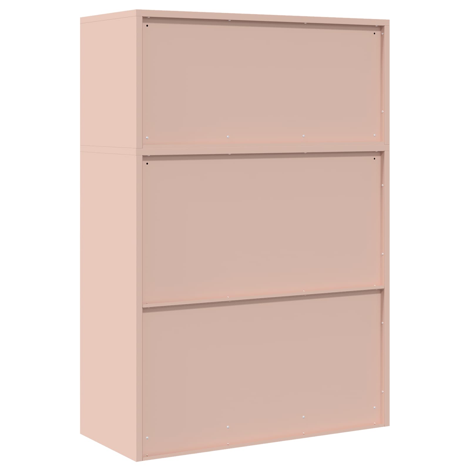 Armoire de rangement 2 pc Rose 90 x 40 x 130 cm Acier