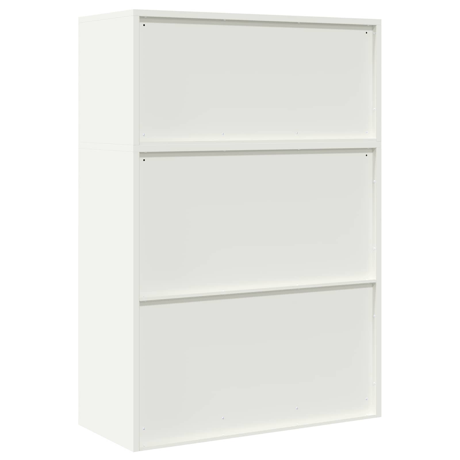Armoire de rangement 2 pc Blanc 90 x 40 x 130 cm Acier