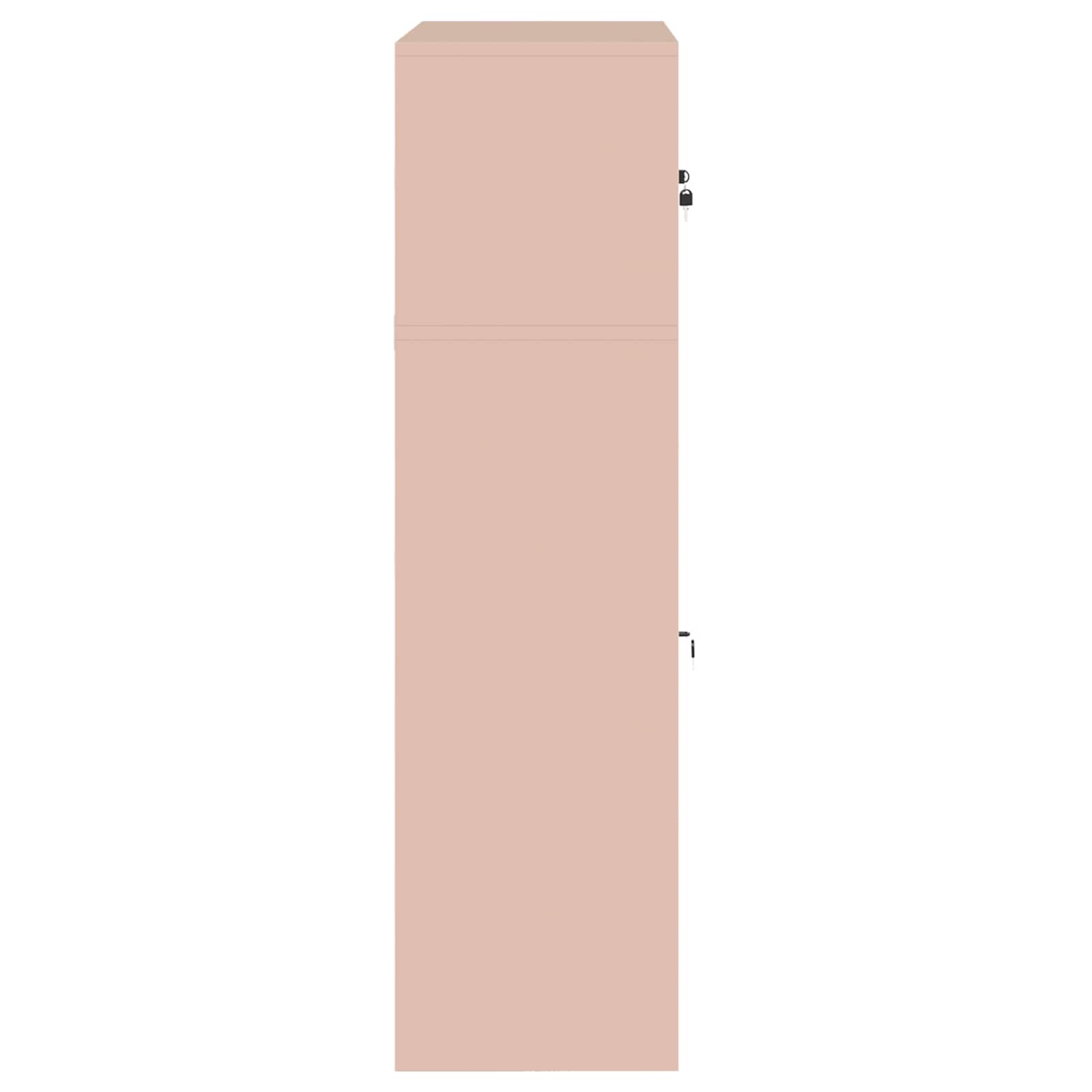 Armoire de rangement 2 pc Rose 90 x 40 x 145 cm Acier