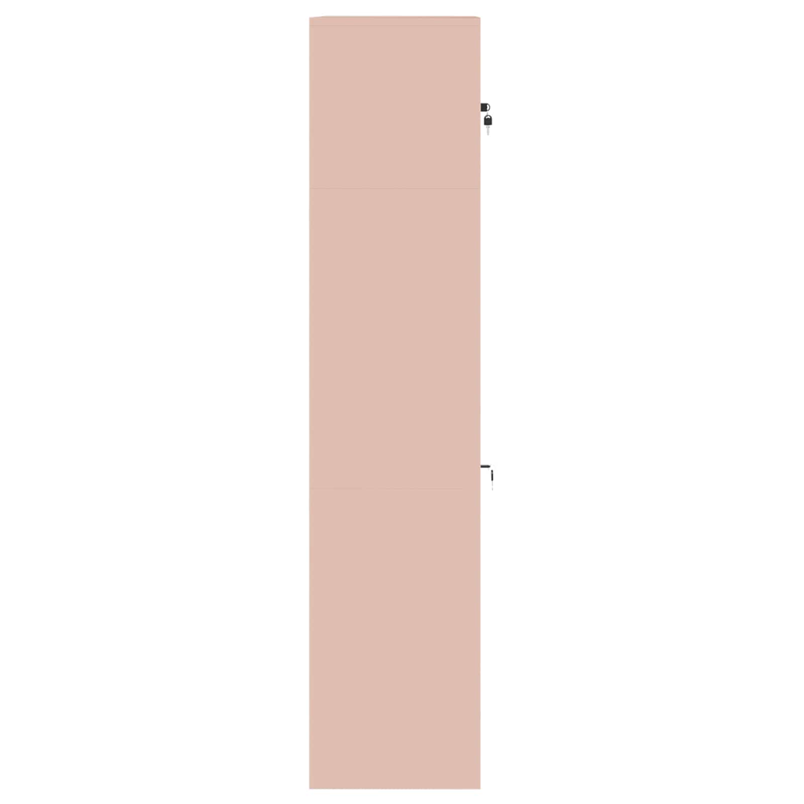 Armoire de rangement 2 pc Rose 90 x 40 x 180 cm Acier