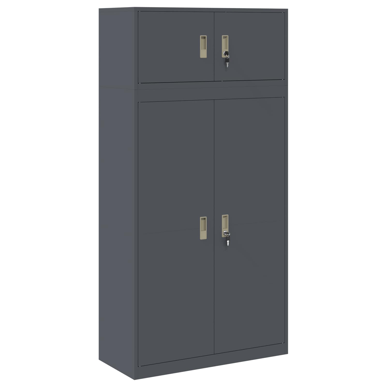 Armoire de rangement 2 pc Anthracite 90 x 40 x 180 cm Acier