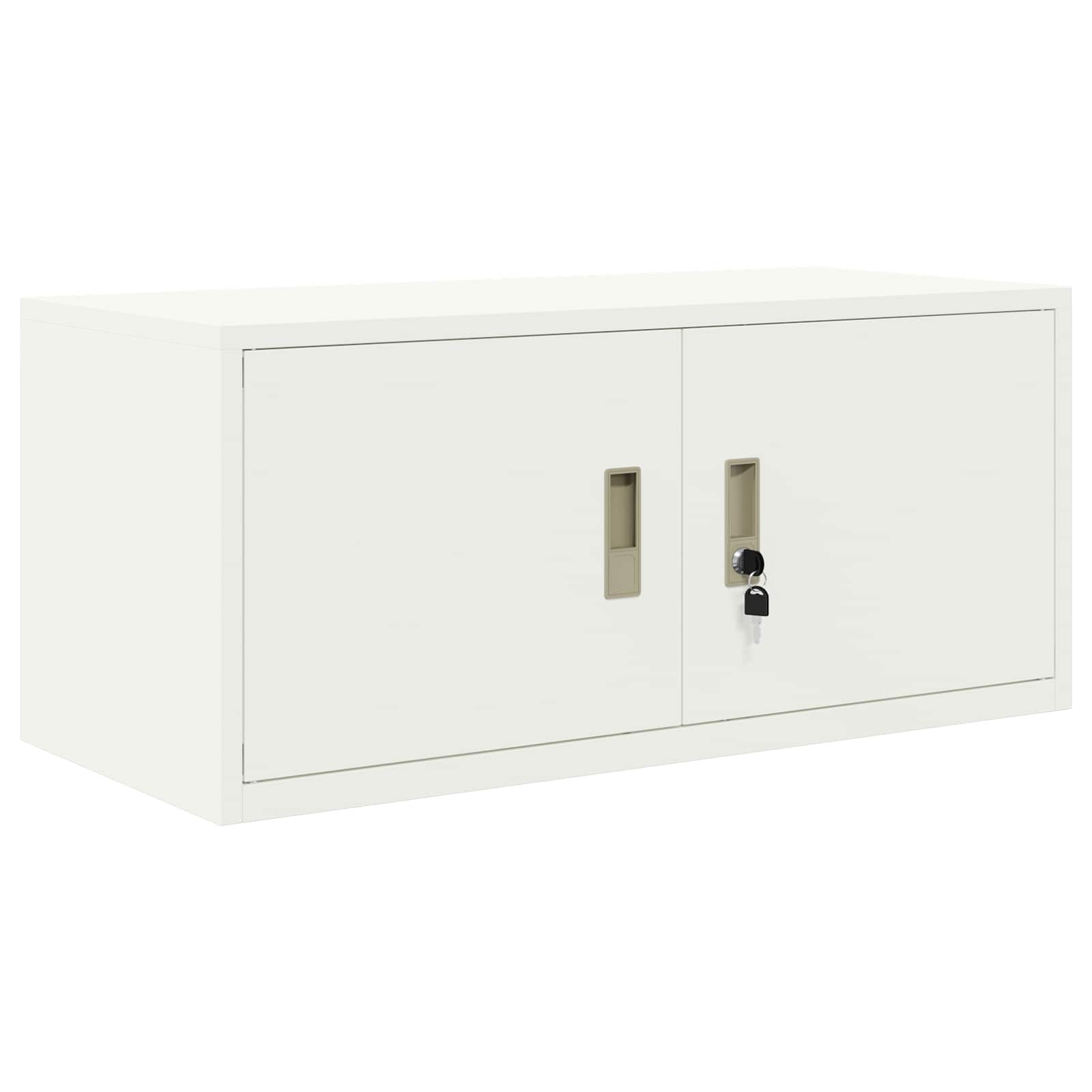 Armoire de rangement 2 pc Blanc 90 x 40 x 180 cm Acier