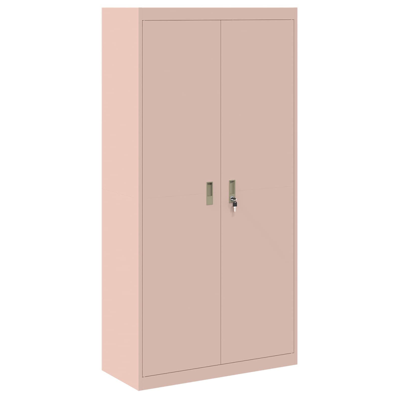 Armoire de rangement 2 pc Rose 90 x 40 x 220 cm Acier
