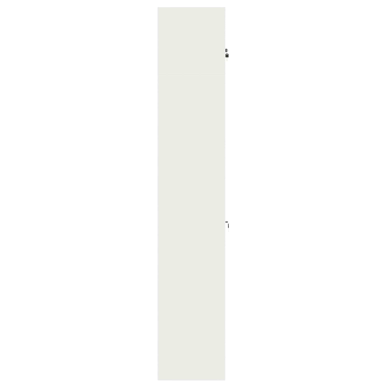 Armoire de rangement 2 pc Blanc 90 x 40 x 220 cm Acier