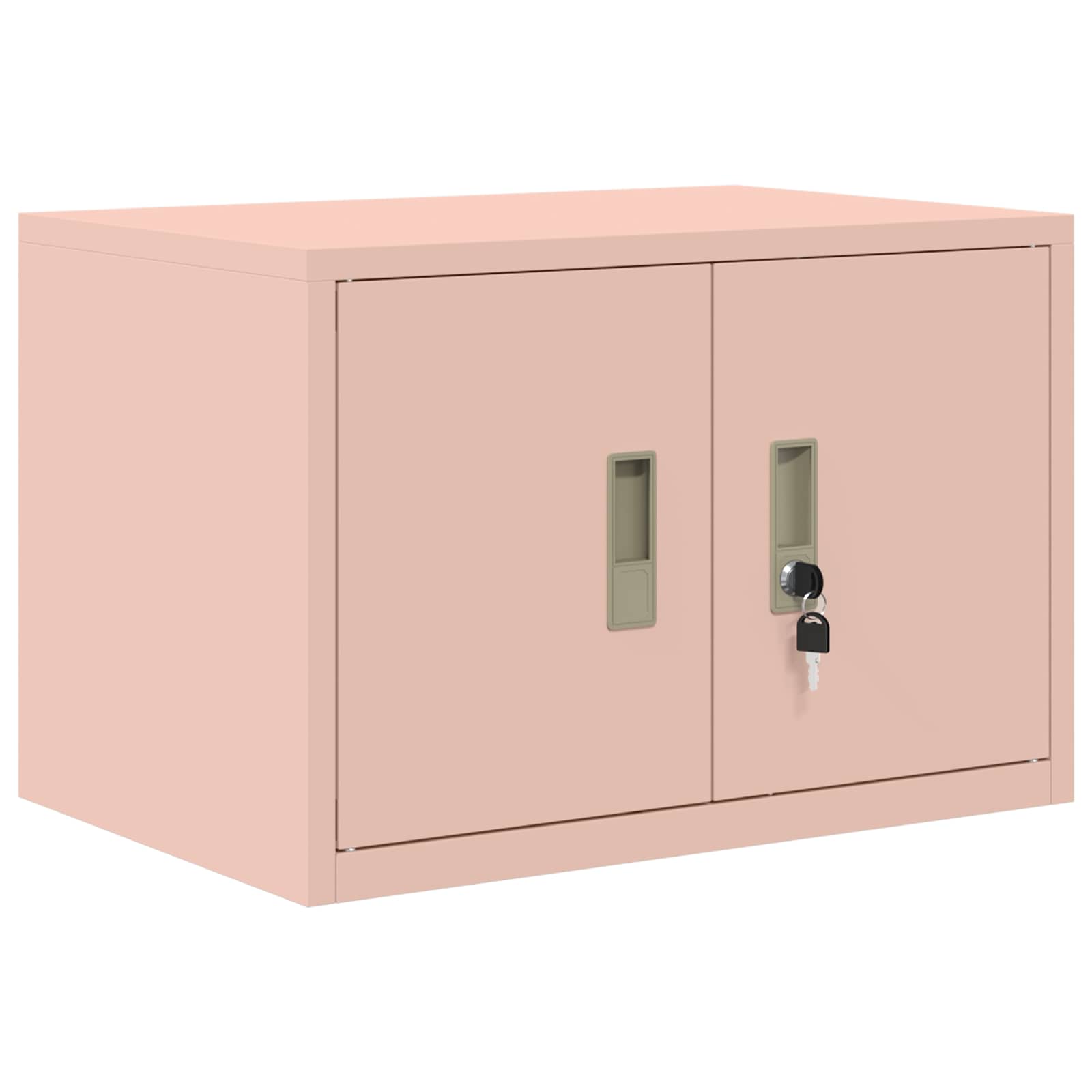 Armoire de rangement 2 pc Rose 60 x 40 x 130 cm Acier