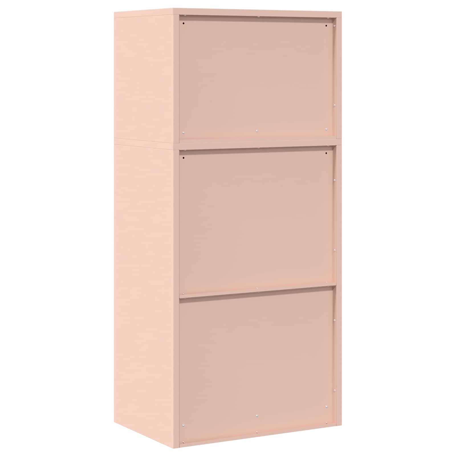 Armoire de rangement 2 pc Rose 60 x 40 x 130 cm Acier
